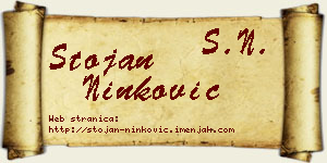 Stojan Ninković vizit kartica